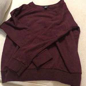 Maroon Crew Neck Sweatshirt